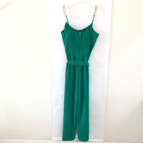 Lilly Pulitzer Zemira Women’s Sleeveless Jumpsuit Fiddle Leaf Green Size 10 - Picture 10 of 17